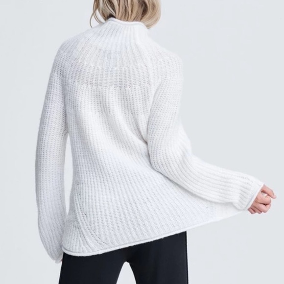 Rag & Bone Joseph Alpaca Turtleneck Oversized Sweater Ivory Cream White Size M - Picture 11 of 16
